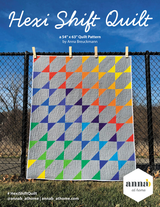 Anna B at Home Hexi Quilt Pattern Front Cover
