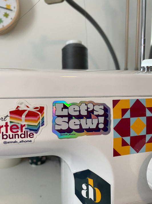 Let's Sew! Sticker